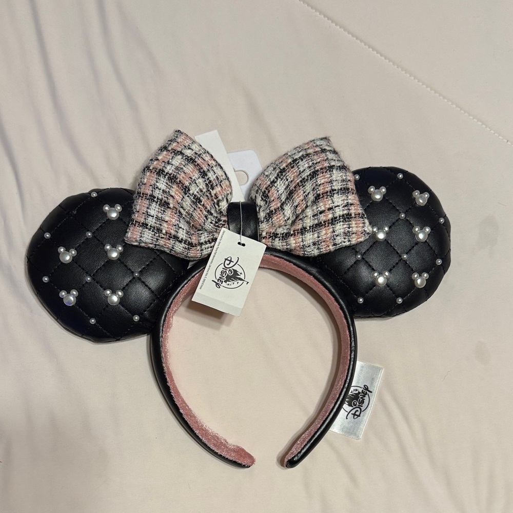Disney Parks exclusive tweed and pearl Mickey headband